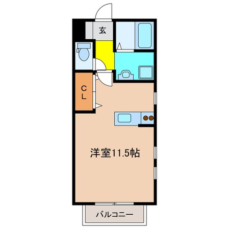 ガーデンコート西棟の物件間取画像